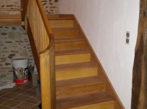 Escalier avec pallier